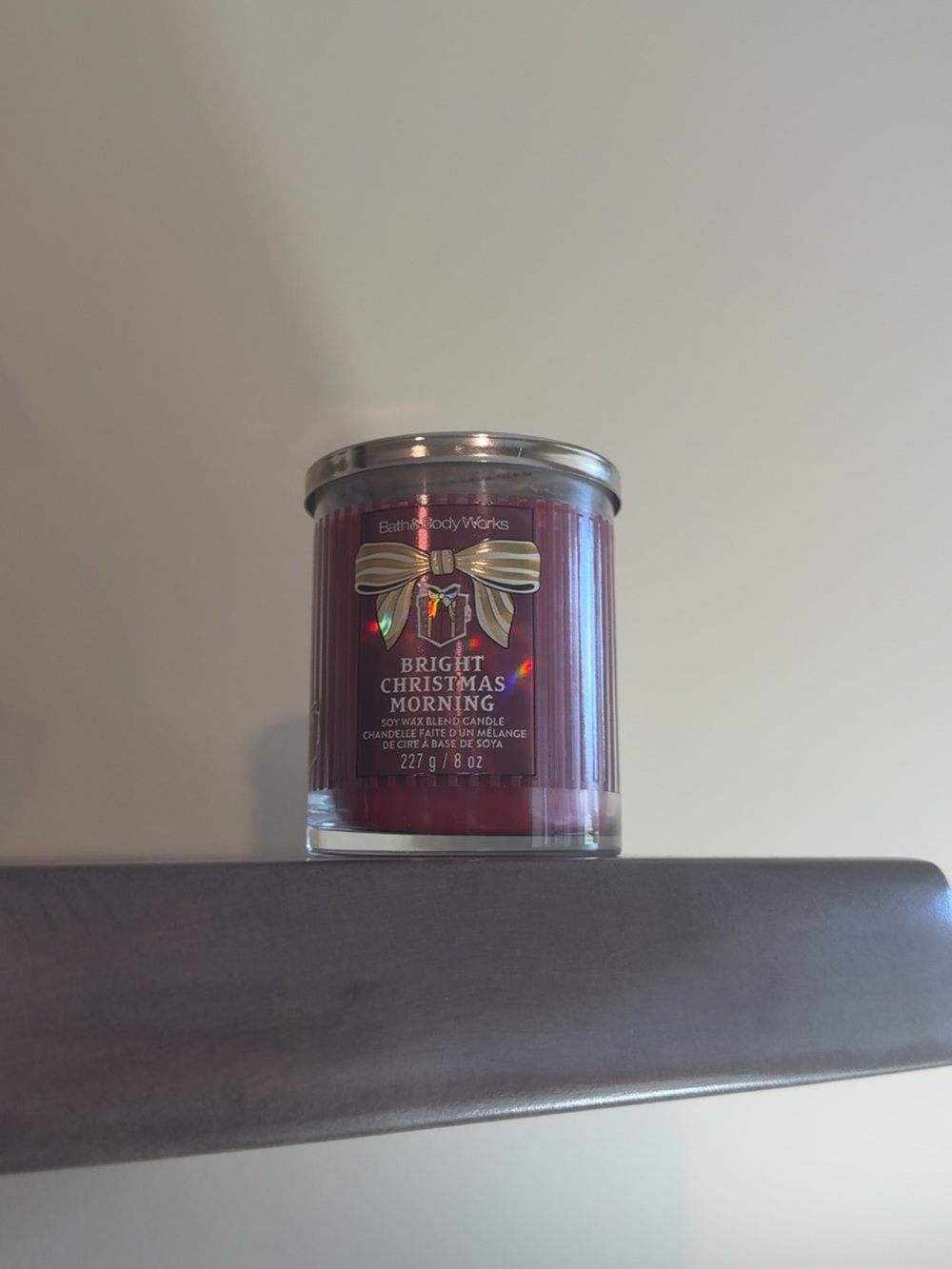 BRAND 🆕 BATH & BODY WORKS - Bright Christmas Morning - Single-Wick Candle ❤️🎄